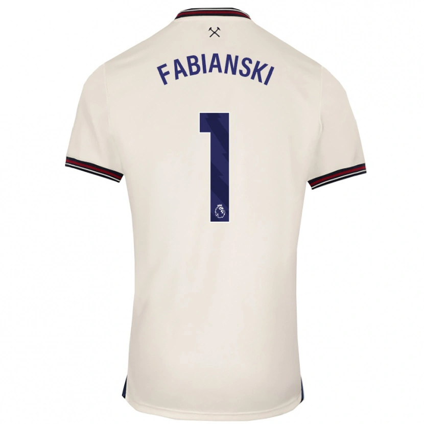 Danxen Dame Lukasz Fabianski #1 Off White Bortetrøye Drakt Trøye 2025/26 Skjorter T-Skjorte