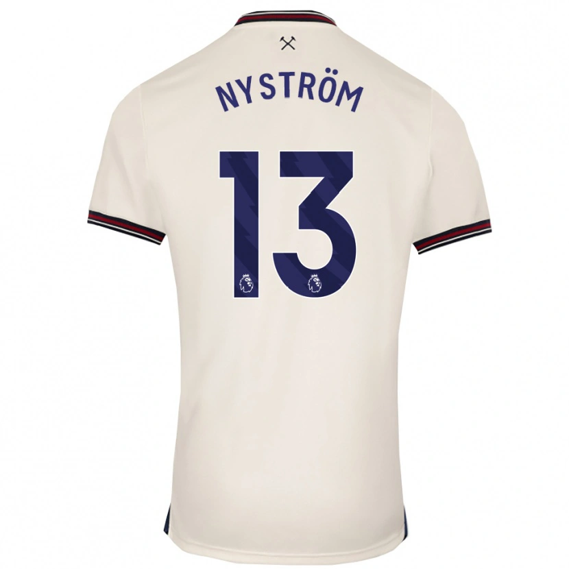 Danxen Dame Eva Nyström #13 Off White Bortetrøye Drakt Trøye 2025/26 Skjorter T-Skjorte
