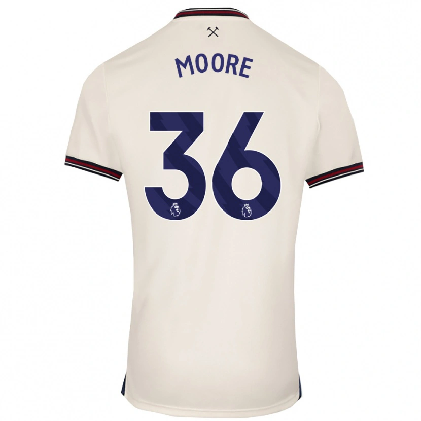 Danxen Dame Sean Moore #36 Off White Bortetrøye Drakt Trøye 2025/26 Skjorter T-Skjorte