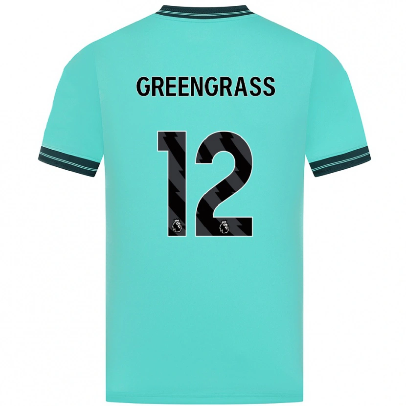 Danxen Dame Charlotte Greengrass #12 Himmelsblå Grønn Bortetrøye Drakt Trøye 2025/26 Skjorter T-Skjorte