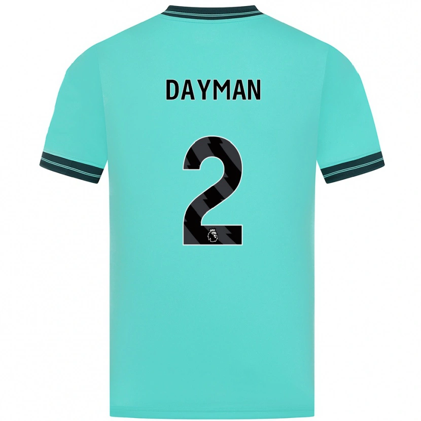 Danxen Dame Myles Dayman #2 Himmelsblå Grønn Bortetrøye Drakt Trøye 2025/26 Skjorter T-Skjorte
