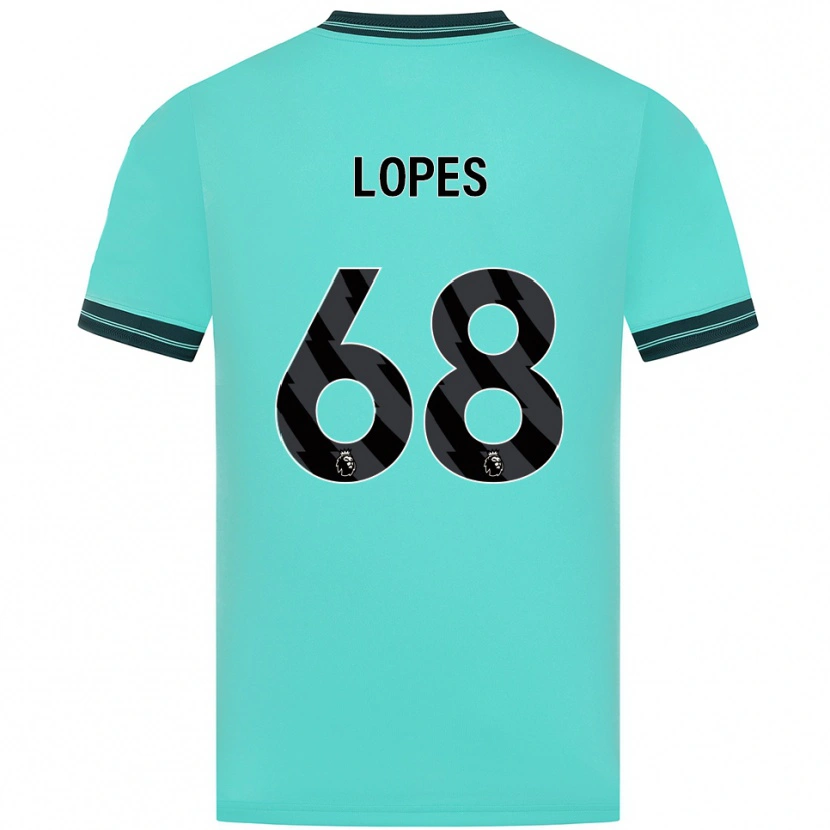 Danxen Dame Leo Lopes #68 Himmelsblå Grønn Bortetrøye Drakt Trøye 2025/26 Skjorter T-Skjorte