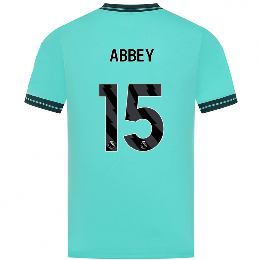 Danxen Dame Jerome Abbey #15 Himmelsblå Grønn Bortetrøye Drakt Trøye 2025/26 Skjorter T-Skjorte