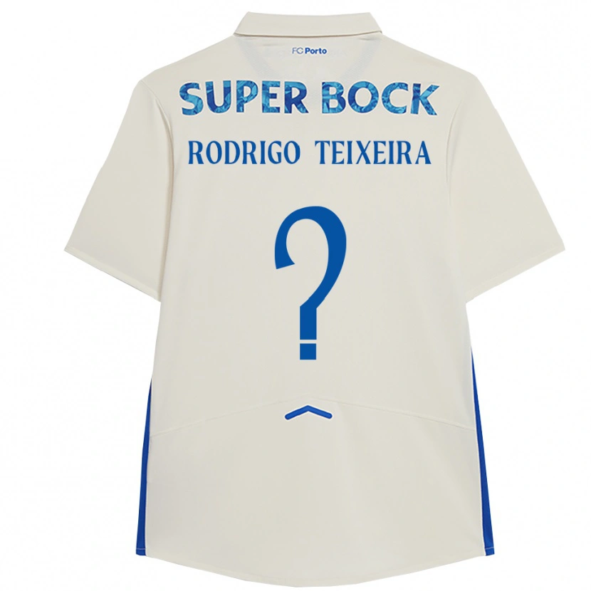 Danxen Dame Rodrigo Teixeira #0 Hvit Blå Tredje Sett Drakt Trøye 2025/26 Skjorter T-Skjorte