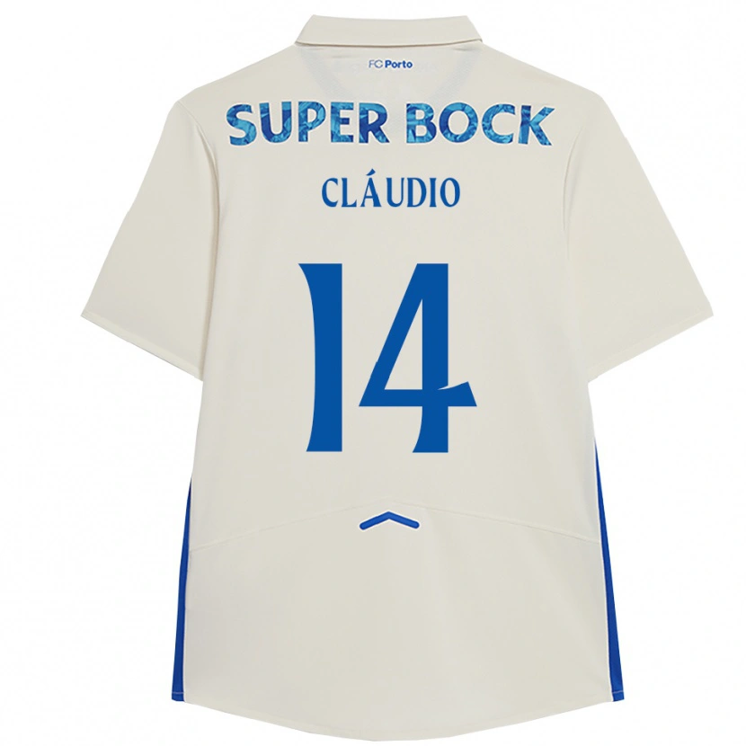 Danxen Dame Cláudio Ramos #14 Hvit Blå Tredje Sett Drakt Trøye 2025/26 Skjorter T-Skjorte