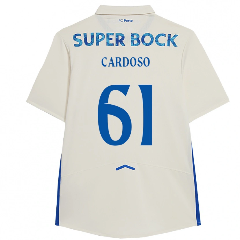 Danxen Dame Ivan Cardoso #61 Hvit Blå Tredje Sett Drakt Trøye 2025/26 Skjorter T-Skjorte