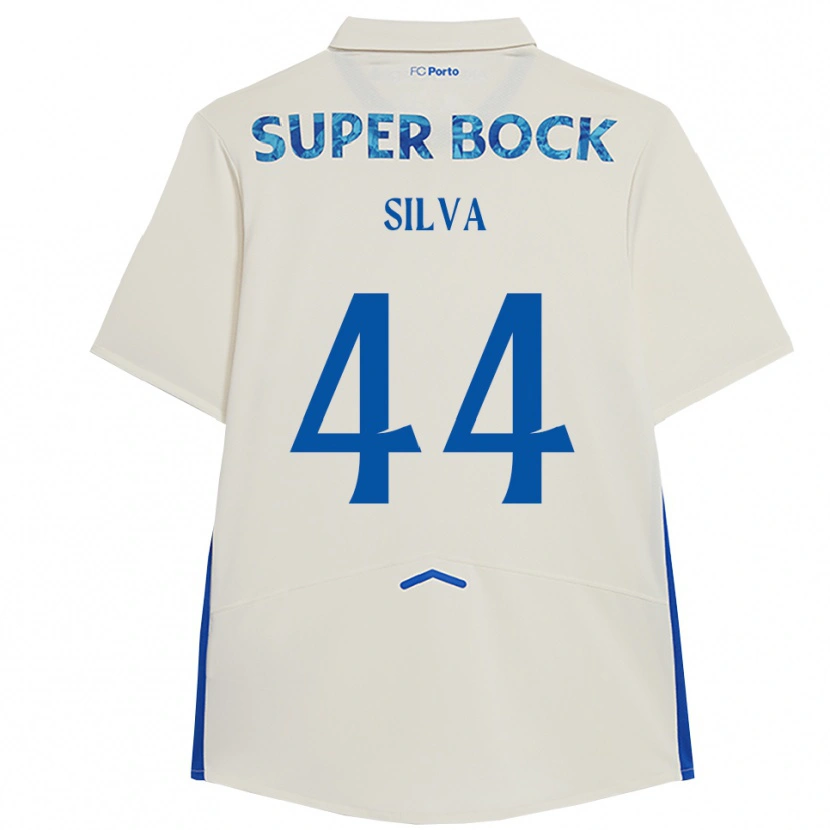 Danxen Dame Felipe Silva #44 Hvit Blå Tredje Sett Drakt Trøye 2025/26 Skjorter T-Skjorte