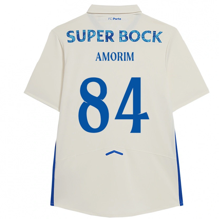 Danxen Dame Beatriz Amorim #84 Hvit Blå Tredje Sett Drakt Trøye 2025/26 Skjorter T-Skjorte