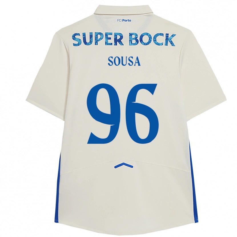 Danxen Dame Filipe Sousa #96 Hvit Blå Tredje Sett Drakt Trøye 2025/26 Skjorter T-Skjorte