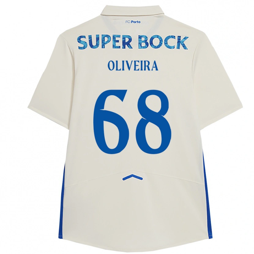 Danxen Dame André Oliveira #68 Hvit Blå Tredje Sett Drakt Trøye 2025/26 Skjorter T-Skjorte