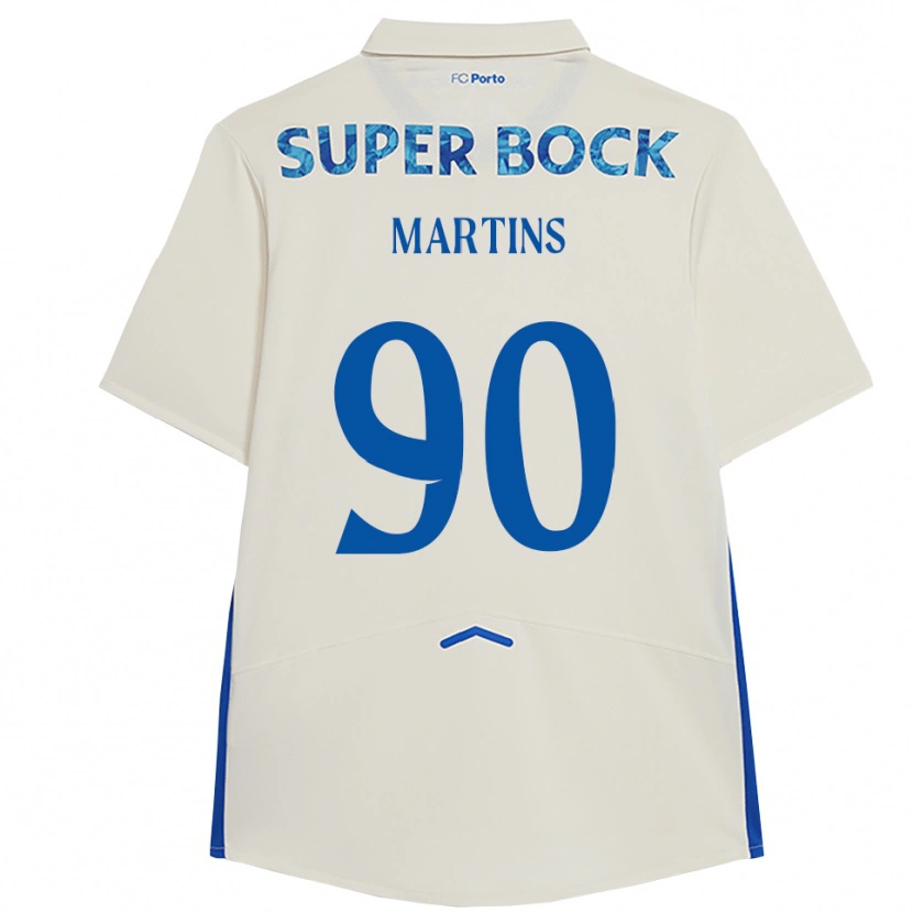 Danxen Dame Gil Martins #90 Hvit Blå Tredje Sett Drakt Trøye 2025/26 Skjorter T-Skjorte