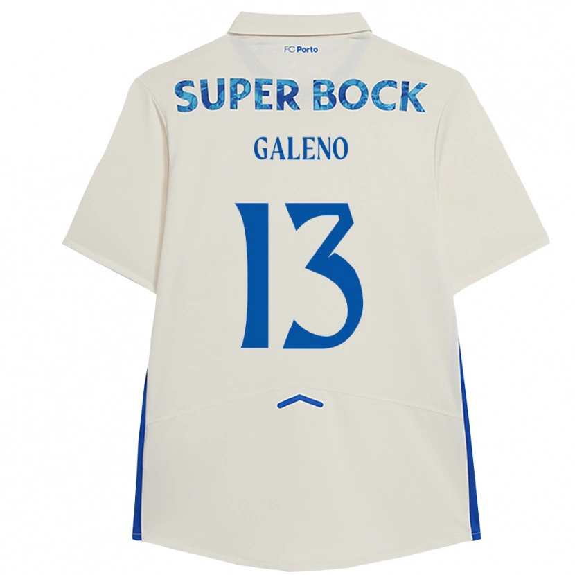 Danxen Dame Galeno #13 Hvit Blå Tredje Sett Drakt Trøye 2025/26 Skjorter T-Skjorte