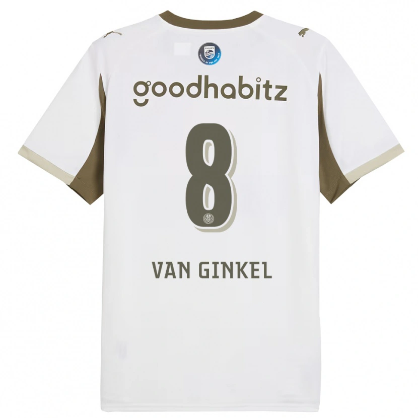 Danxen Dame Marco Van Ginkel #8 Hvit Grå Tredje Sett Drakt Trøye 2025/26 Skjorter T-Skjorte
