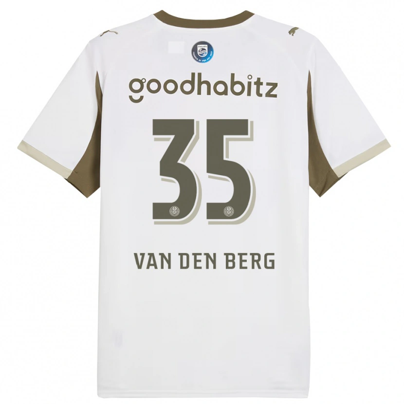 Danxen Dame Joel Van Den Berg #35 Hvit Grå Tredje Sett Drakt Trøye 2025/26 Skjorter T-Skjorte