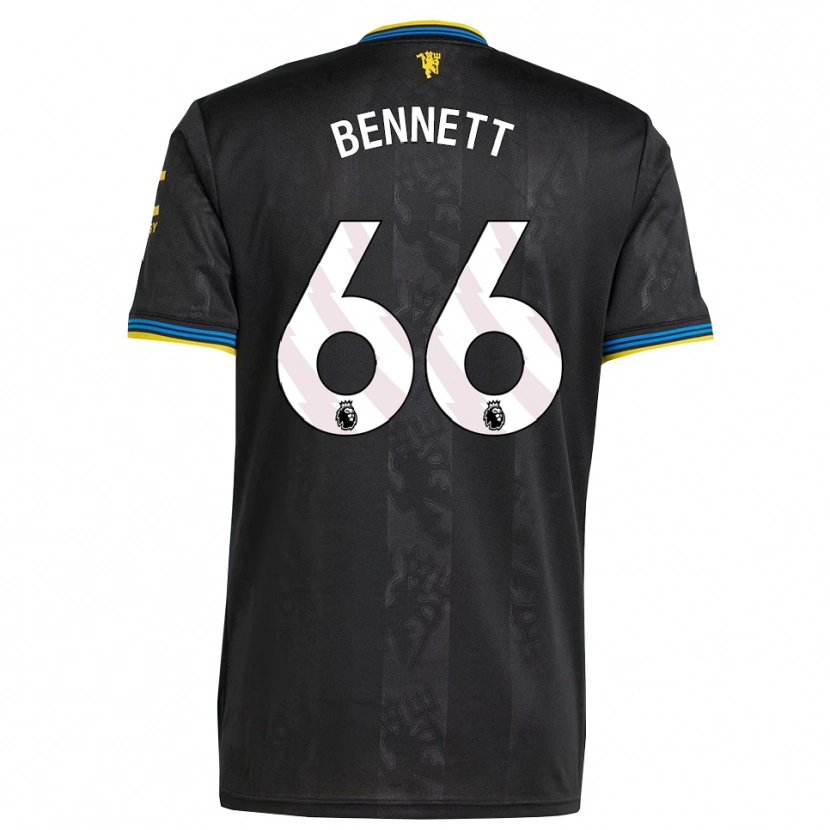 Danxen Dame Rhys Bennett #66 Svart Gul Blå Tredje Sett Drakt Trøye 2025/26 Skjorter T-Skjorte