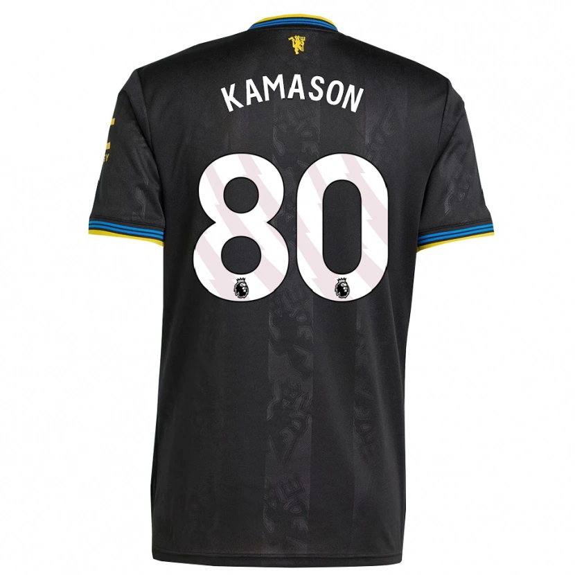 Danxen Dame Jaydan Kamason #80 Svart Gul Blå Tredje Sett Drakt Trøye 2025/26 Skjorter T-Skjorte