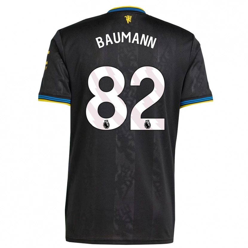 Danxen Dame Zach Baumann #82 Svart Gul Blå Tredje Sett Drakt Trøye 2025/26 Skjorter T-Skjorte