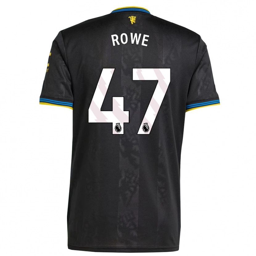 Danxen Dame Tommy Rowe #47 Svart Gul Blå Tredje Sett Drakt Trøye 2025/26 Skjorter T-Skjorte