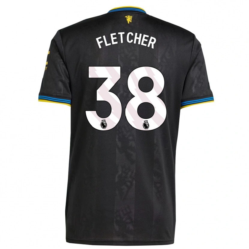 Danxen Dame Jack Fletcher #38 Svart Gul Blå Tredje Sett Drakt Trøye 2025/26 Skjorter T-Skjorte