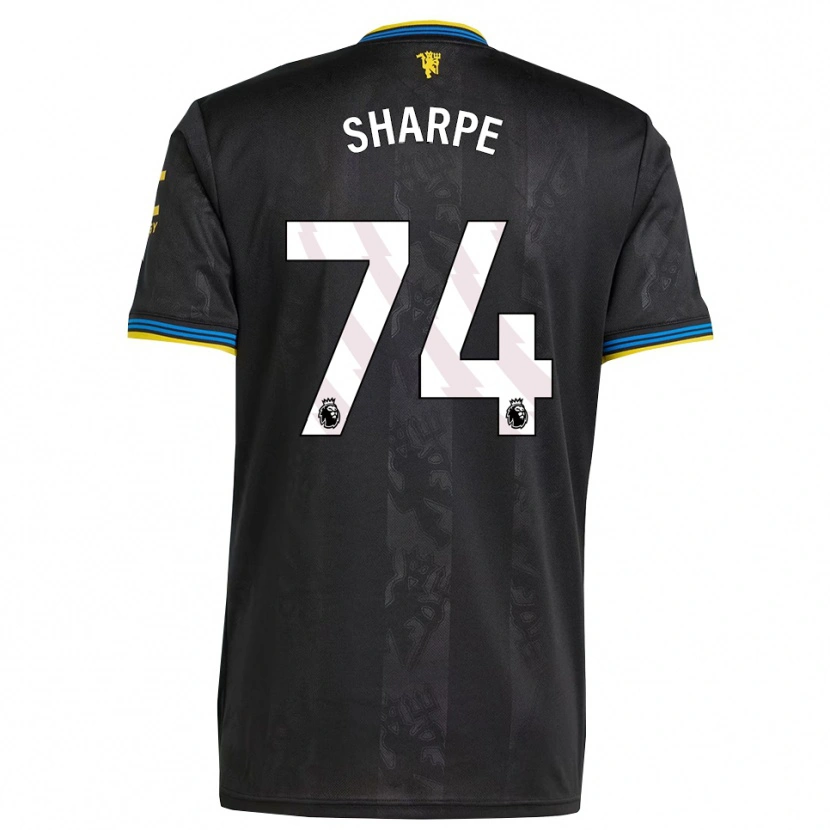 Danxen Dame Malachi Sharpe #74 Svart Gul Blå Tredje Sett Drakt Trøye 2025/26 Skjorter T-Skjorte