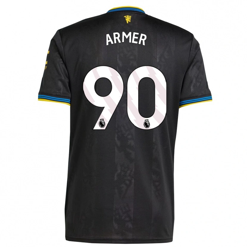 Danxen Dame Daniel Armer #90 Svart Gul Blå Tredje Sett Drakt Trøye 2025/26 Skjorter T-Skjorte