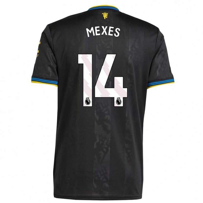 Danxen Dame Silva Mexes #14 Svart Gul Blå Tredje Sett Drakt Trøye 2025/26 Skjorter T-Skjorte