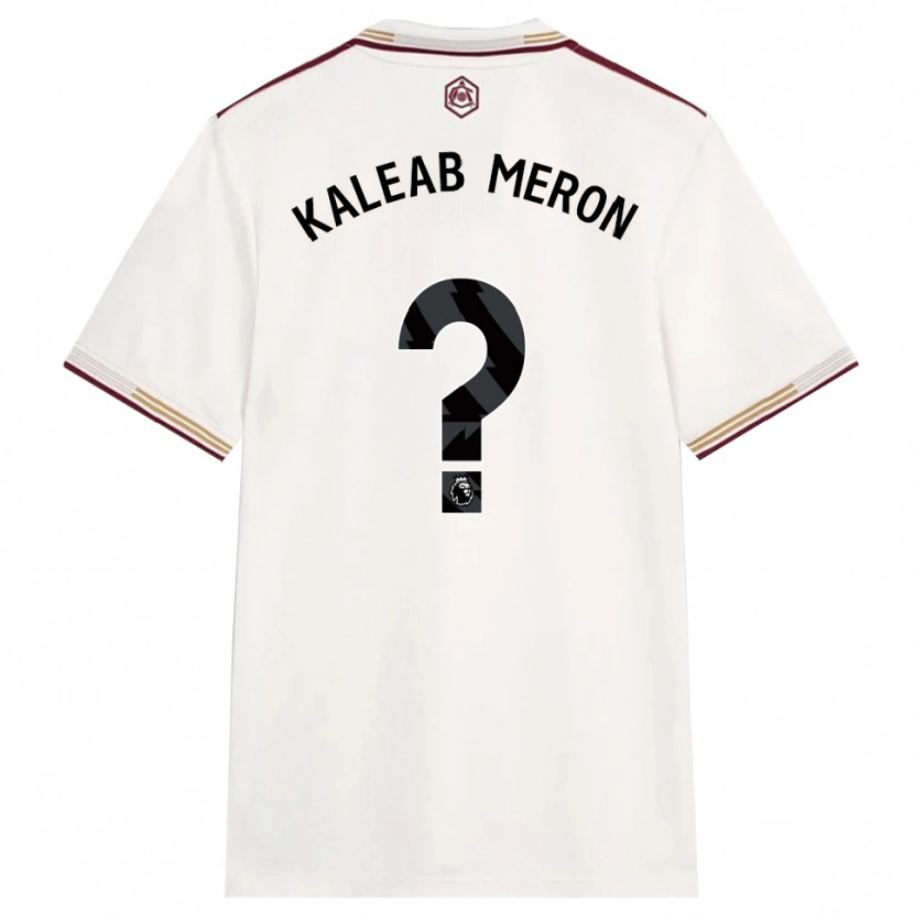 Danxen Dame Kaleab Meron #0 Off White Burgunder Tredje Sett Drakt Trøye 2025/26 Skjorter T-Skjorte