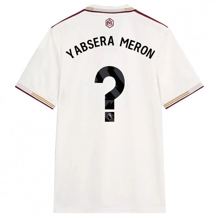 Danxen Dame Yabsera Meron #0 Off White Burgunder Tredje Sett Drakt Trøye 2025/26 Skjorter T-Skjorte