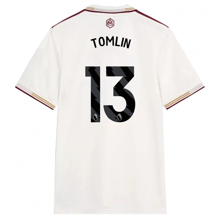 Danxen Dame Jack Tomlin #13 Off White Burgunder Tredje Sett Drakt Trøye 2025/26 Skjorter T-Skjorte