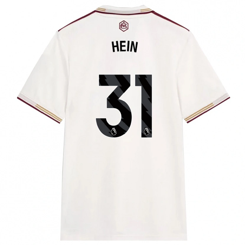 Danxen Dame Karl Hein #31 Off White Burgunder Tredje Sett Drakt Trøye 2025/26 Skjorter T-Skjorte