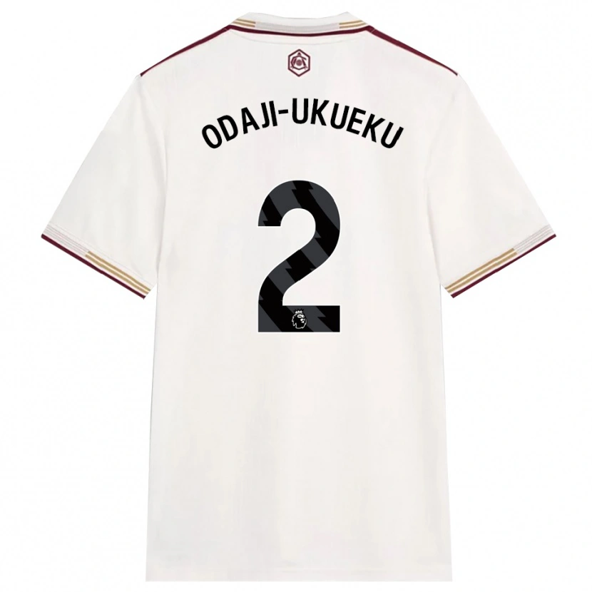 Danxen Dame Theo Odaji-Ukueku #2 Off White Burgunder Tredje Sett Drakt Trøye 2025/26 Skjorter T-Skjorte
