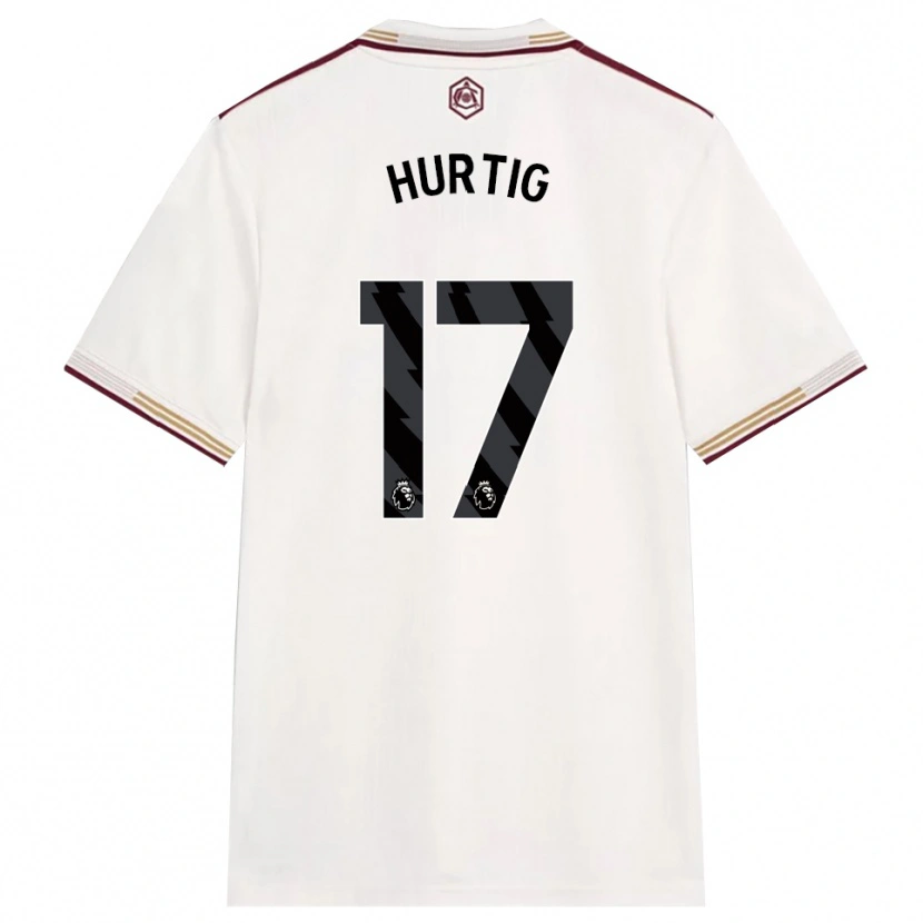 Danxen Dame Lina Hurtig #17 Off White Burgunder Tredje Sett Drakt Trøye 2025/26 Skjorter T-Skjorte