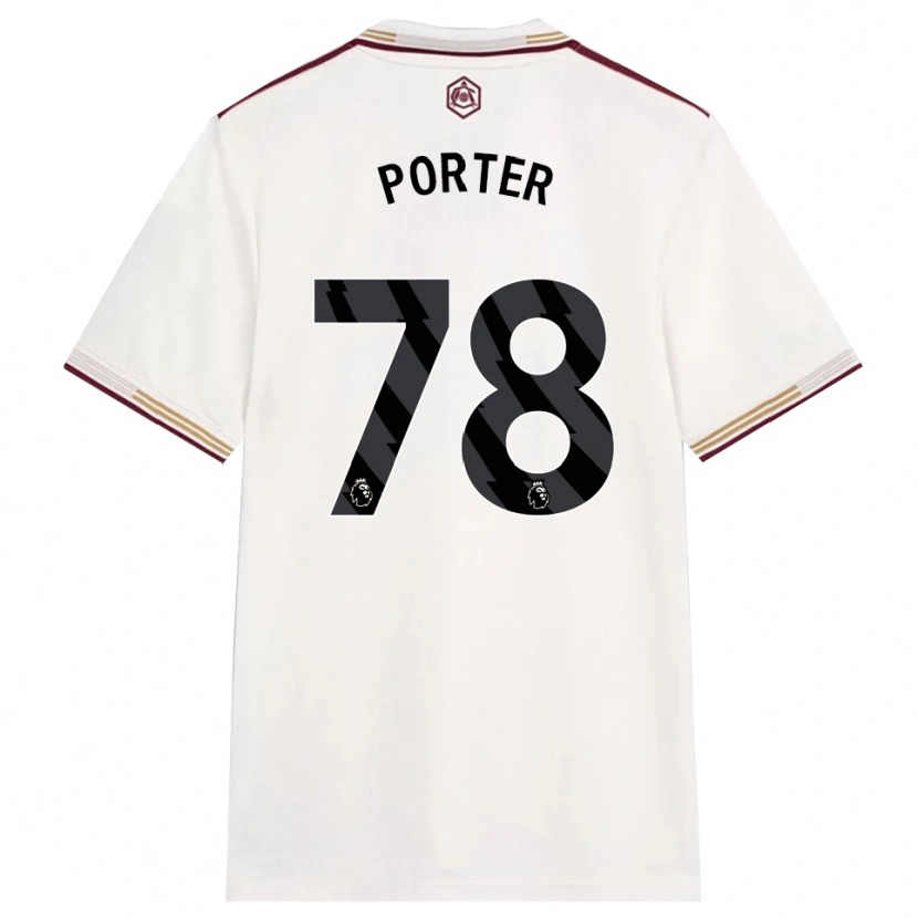 Danxen Dame Jack Porter #78 Off White Burgunder Tredje Sett Drakt Trøye 2025/26 Skjorter T-Skjorte