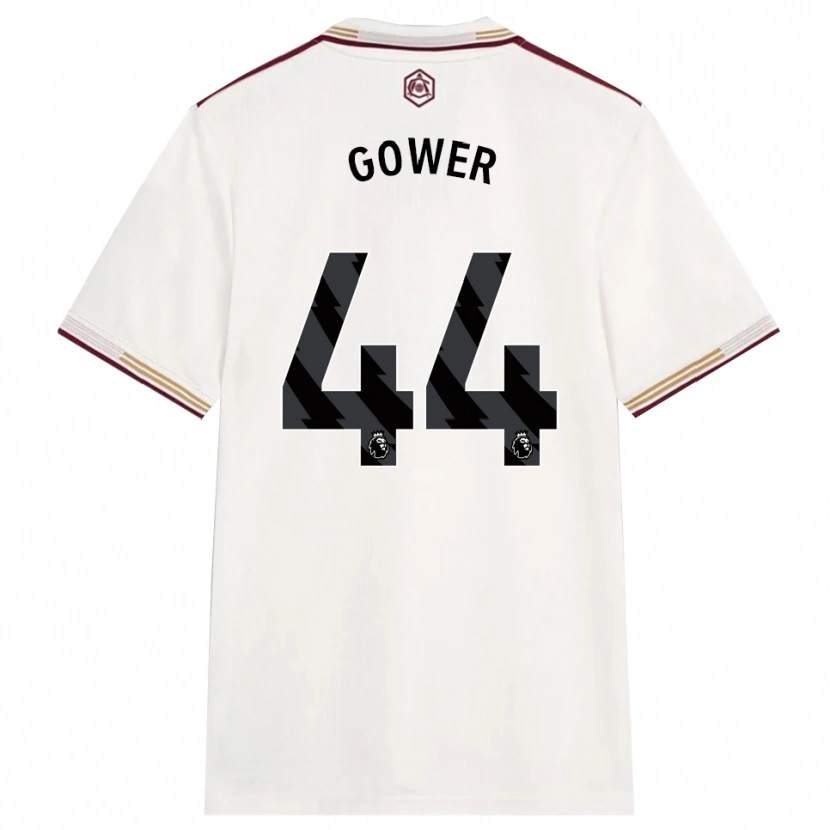 Danxen Dame Jimi Gower #44 Off White Burgunder Tredje Sett Drakt Trøye 2025/26 Skjorter T-Skjorte