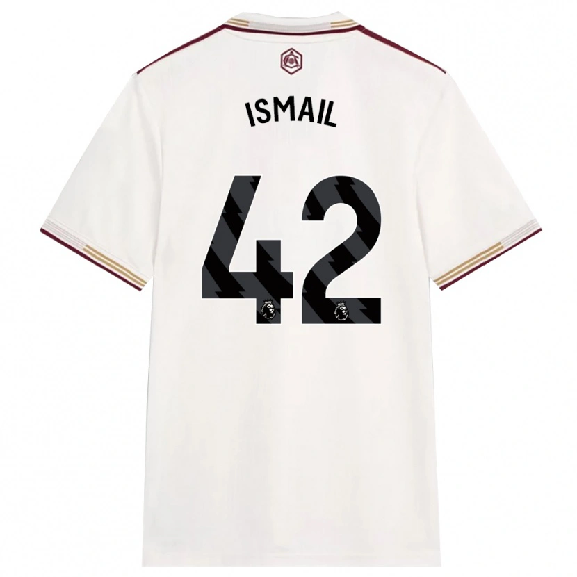 Danxen Dame Cam'ron Ismail #42 Off White Burgunder Tredje Sett Drakt Trøye 2025/26 Skjorter T-Skjorte