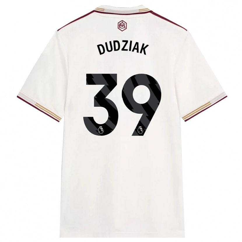 Danxen Dame Harrison Dudziak #39 Off White Burgunder Tredje Sett Drakt Trøye 2025/26 Skjorter T-Skjorte