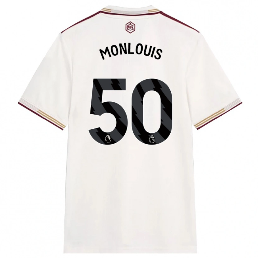 Danxen Dame Zane Monlouis #50 Off White Burgunder Tredje Sett Drakt Trøye 2025/26 Skjorter T-Skjorte