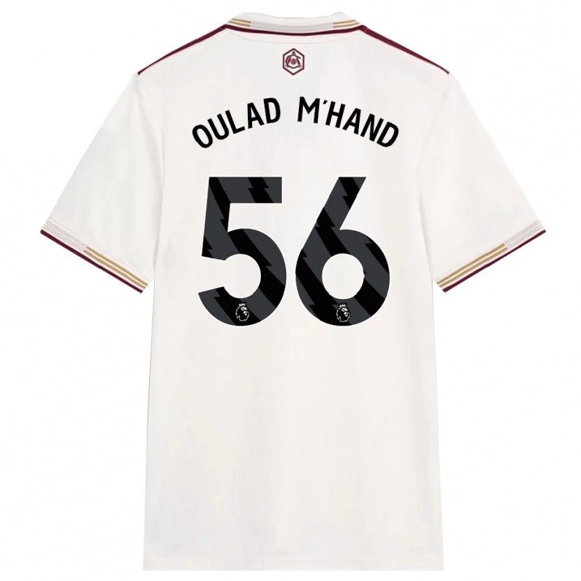 Danxen Dame Salah-Eddine Oulad M'hand #56 Off White Burgunder Tredje Sett Drakt Trøye 2025/26 Skjorter T-Skjorte