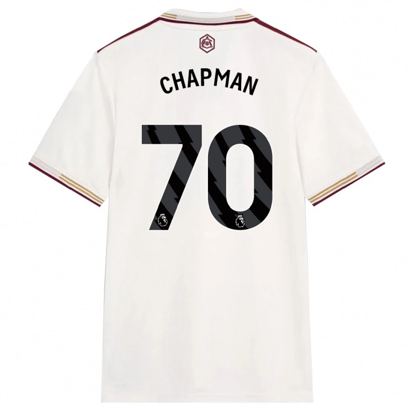 Danxen Dame Samuel Chapman #70 Off White Burgunder Tredje Sett Drakt Trøye 2025/26 Skjorter T-Skjorte