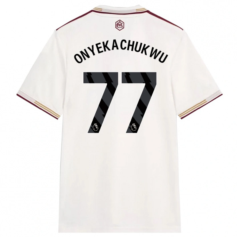 Danxen Dame Samuel Onyekachukwu #77 Off White Burgunder Tredje Sett Drakt Trøye 2025/26 Skjorter T-Skjorte