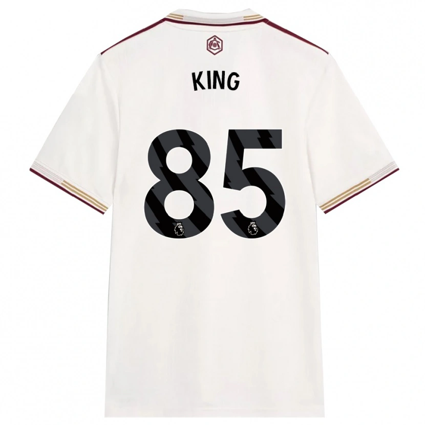 Danxen Dame Josiah King #85 Off White Burgunder Tredje Sett Drakt Trøye 2025/26 Skjorter T-Skjorte
