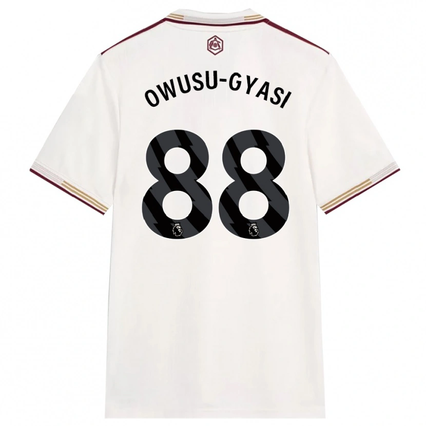Danxen Dame Abraham Owusu-Gyasi #88 Off White Burgunder Tredje Sett Drakt Trøye 2025/26 Skjorter T-Skjorte