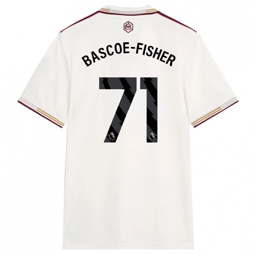 Danxen Dame Jakai Bascoe-Fisher #71 Off White Burgunder Tredje Sett Drakt Trøye 2025/26 Skjorter T-Skjorte