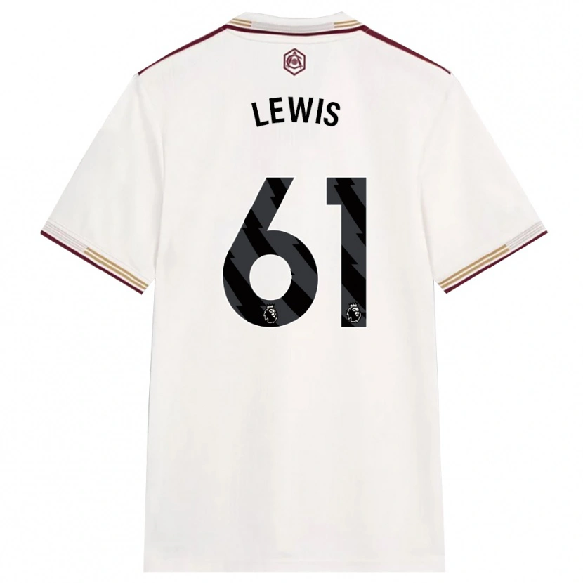 Danxen Dame George Lewis #61 Off White Burgunder Tredje Sett Drakt Trøye 2025/26 Skjorter T-Skjorte