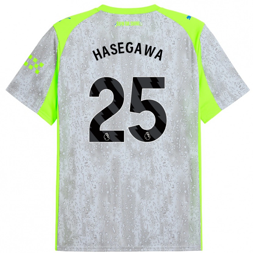 Danxen Dame Yui Hasegawa #25 Grå Gul Tredje Sett Drakt Trøye 2025/26 Skjorter T-Skjorte