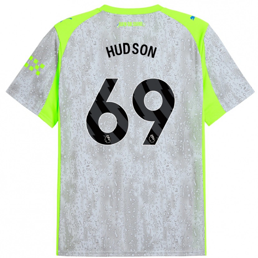 Danxen Dame Max Hudson #69 Grå Gul Tredje Sett Drakt Trøye 2025/26 Skjorter T-Skjorte