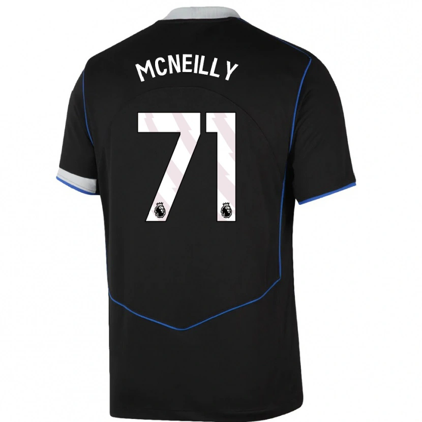 Danxen Dame Donnell Mcneilly #71 Svart Blå Sølv Tredje Sett Drakt Trøye 2025/26 Skjorter T-Skjorte