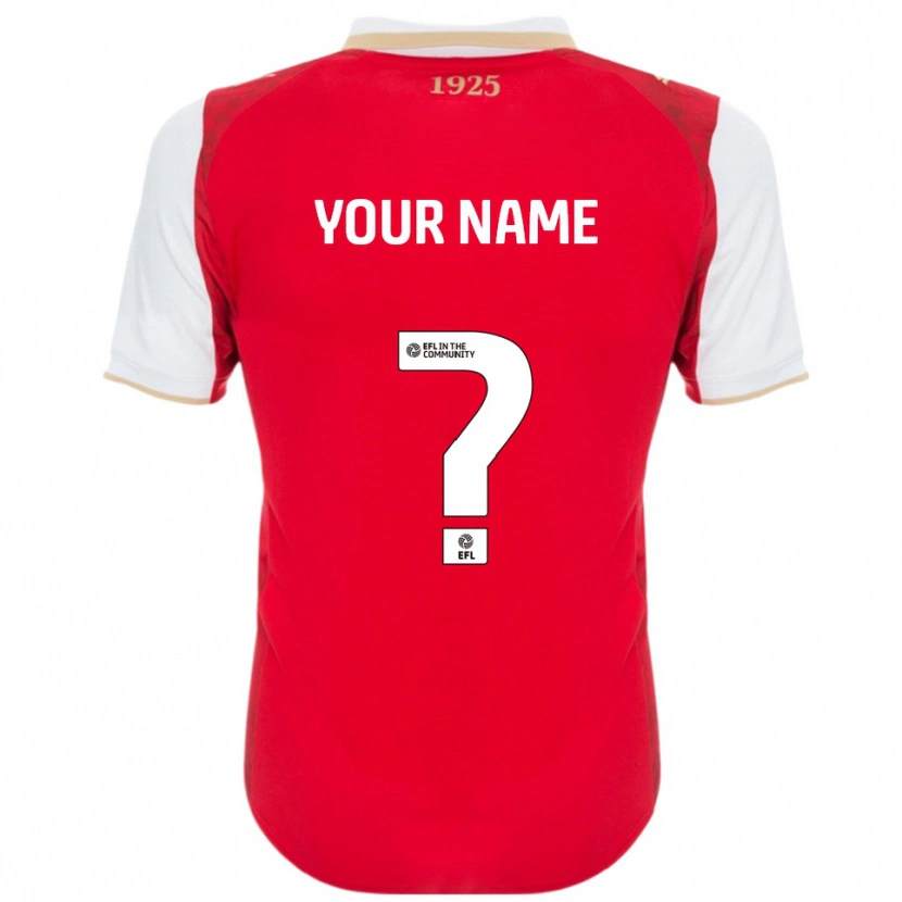 Danxen Barn Navnet Ditt #0 Rød Hvit Hjemmetrøye Drakt Trøye 2025/26 Skjorter T-Skjorte