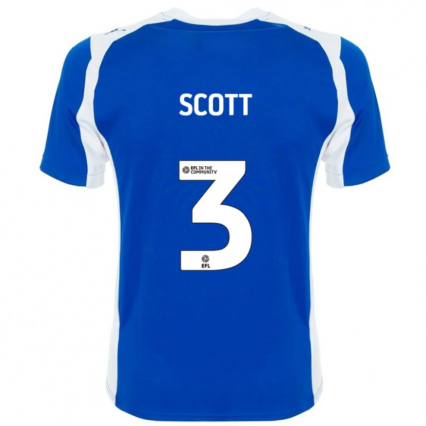 Danxen Barn Holly Scott #3 Blå Hvit Hjemmetrøye Drakt Trøye 2025/26 Skjorter T-Skjorte