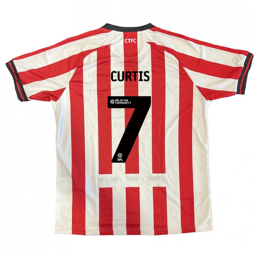 Danxen Barn Amelie Curtis #7 Rød Hvit Svart Hjemmetrøye Drakt Trøye 2025/26 Skjorter T-Skjorte